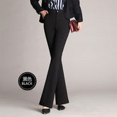 ATDYSPM Brand Fashion Women Pants Trousers Stretch High Waist Flare Pants Plus Size Black Navy Office Pants Women Casual Pants