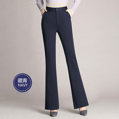 ATDYSPM Brand Fashion Women Pants Trousers Stretch High Waist Flare Pants Plus Size Black Navy Office Pants Women Casual Pants