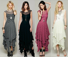 Lizakosht vintage skirt ladies bowknit Victorian Steampunk Gothic Punk Ruffled Bustle Long Skirt Retro Lace up skirts womens