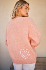 LIZAKOSHT  -  And The Why WIFEY & Heart Round Neck Sweater