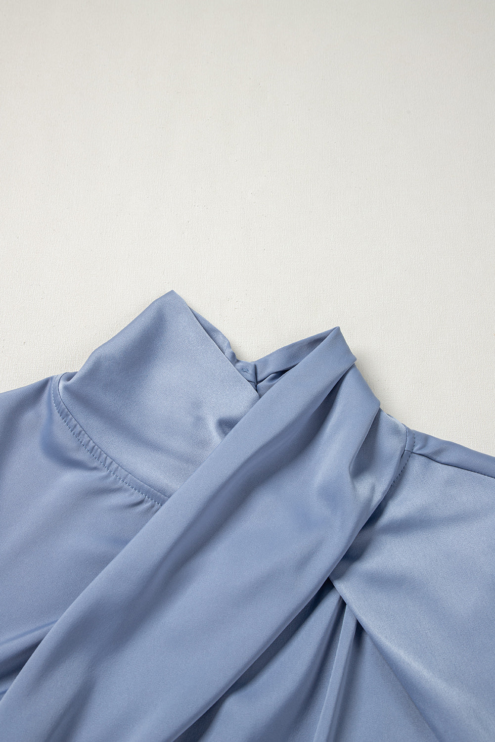 LIZAKOSHT  -  Cutout Turtleneck Long Sleeve Blouse