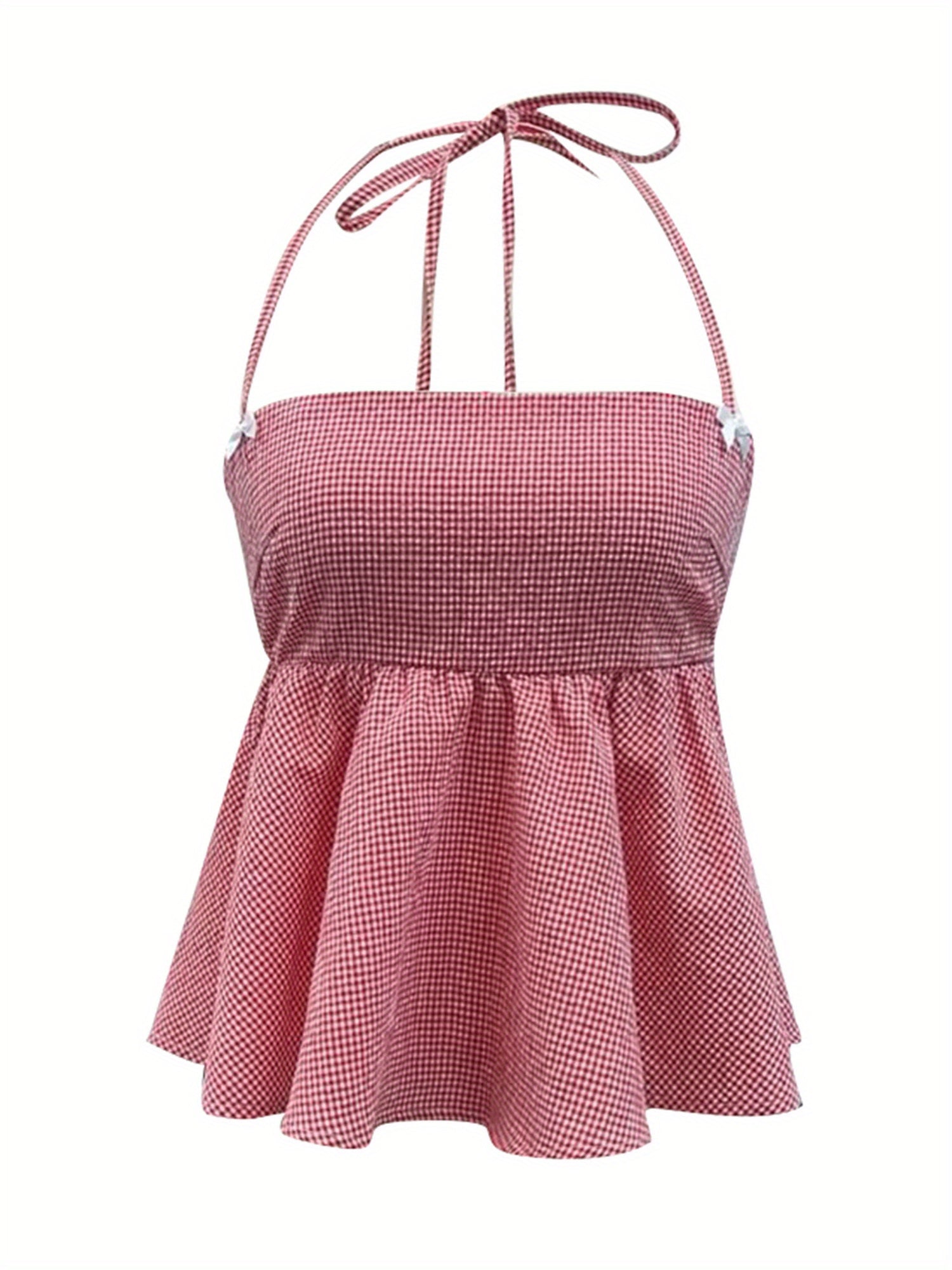 LIZAKOSHT  -  Women Halter Top, Tie-up Sleeveless Tops Backless Flower Slit Summer Vest for Club Party