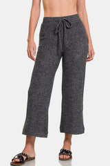 LIZAKOSHT  -  Drawstring Cropped Pants