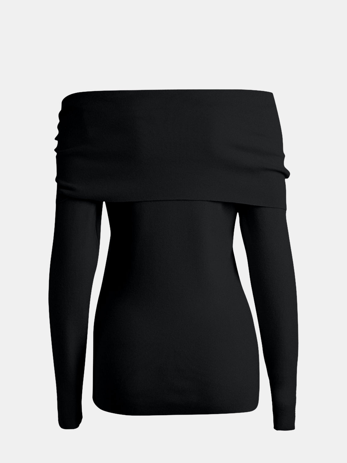 LIZAKOSHT  -  Off-Shoulder Long Sleeve Sweater