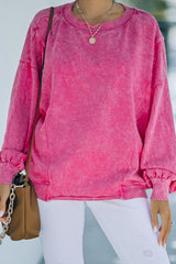 LIZAKOSHT  -  Round Neck Long Sleeve Sweatshirt
