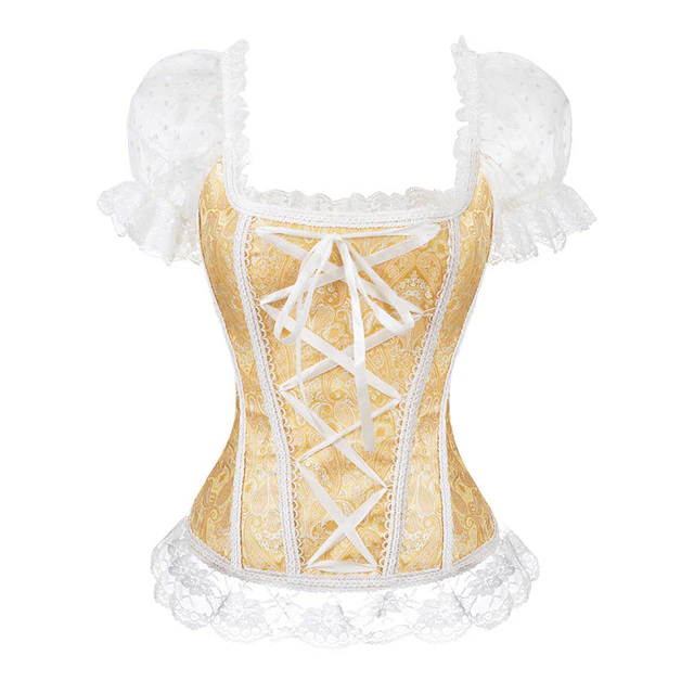 Lizakosht Summer Shirts Women Steampunk Lace Patchwork Tops Short Sleeves Stand Collar Tops Vintage Party Cocktail Gothic Retro Blouse New