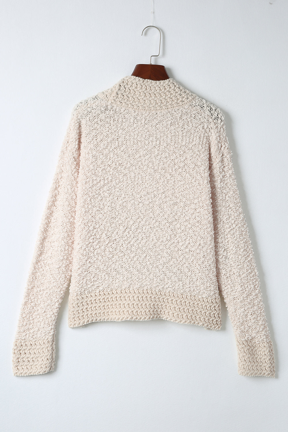 LIZAKOSHT  -  Solid Color Open Front Cardigan