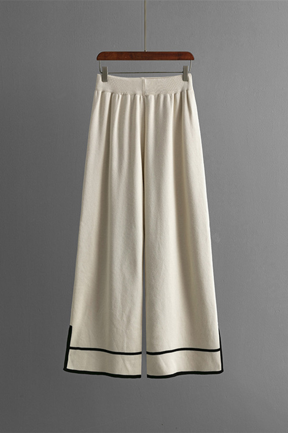 LIZAKOSHT  -  High-Low Round Neck Top and Pants Sweater Set