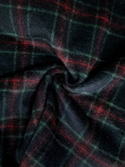 LIZAKOSHT  -  Plaid Elastic Waist Midi Skirt