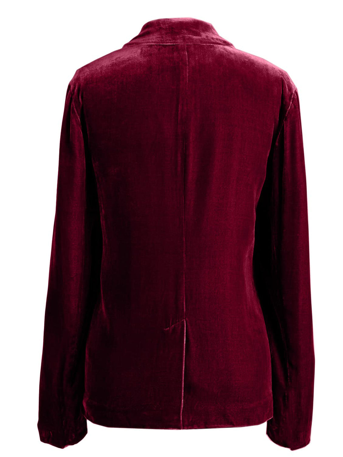 LIZAKOSHT  -  Pocketed Button Up Lapel Collar Blazer
