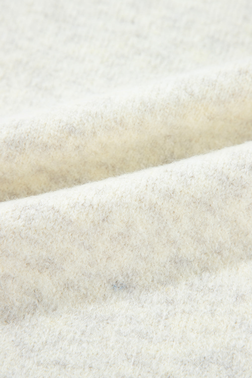 LIZAKOSHT  -  Contrast Stitch Detail Ribbed Trim Sweater