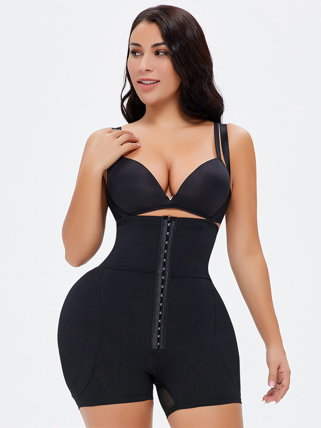 LIZAKOSHT  -  Full Size Hook-and-Eye Under-Bust Shaping Bodysuit