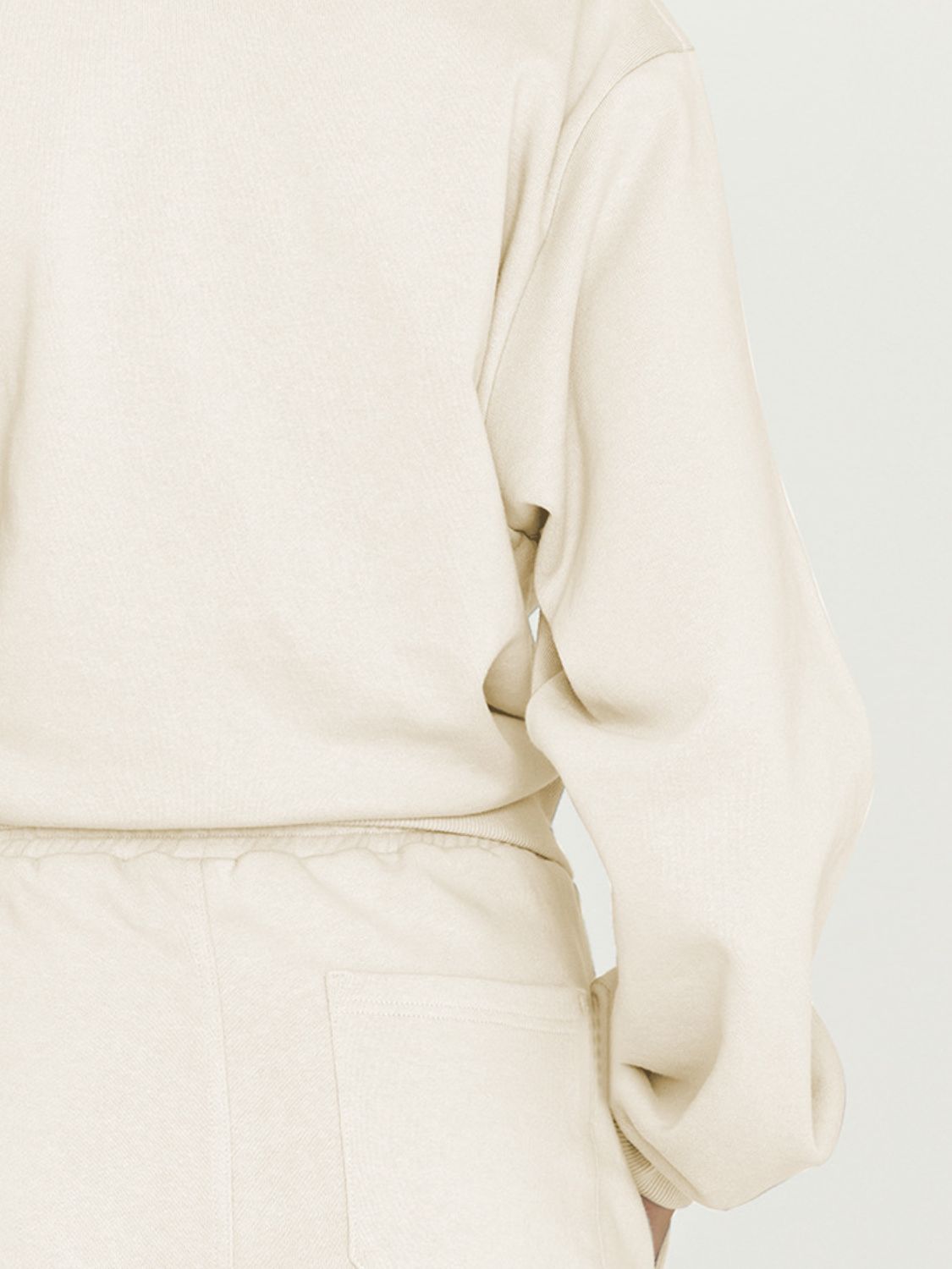 LIZAKOSHT  -  Surplice Long Sleeve Sweatshirt