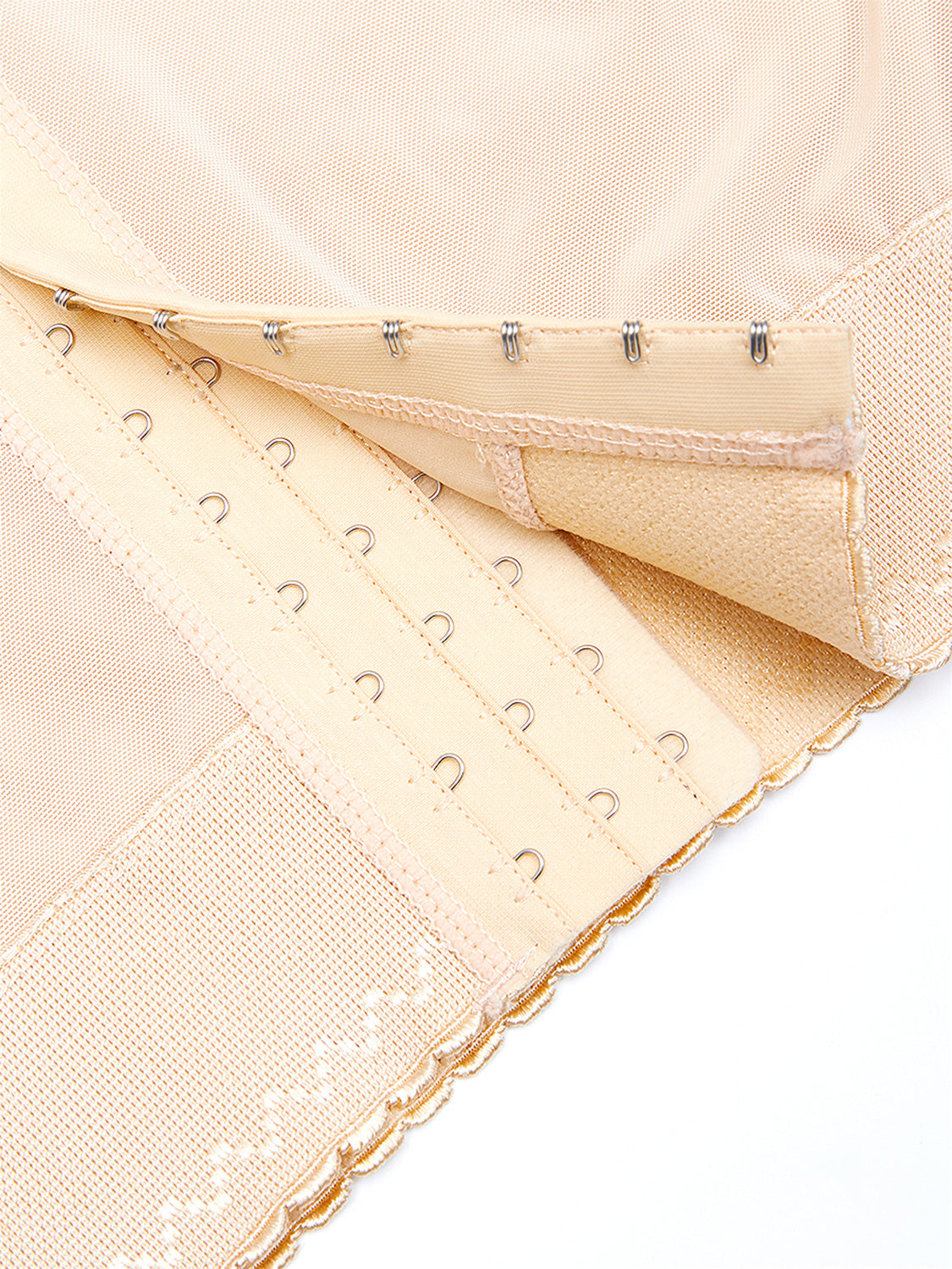 LIZAKOSHT  -  Full Size Lace Detail Hook-and-Eye Shaping Shorts