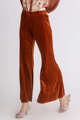 LIZAKOSHT  -  Umgee High Rise Elastic Waist Flare Pants