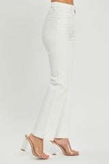 LIZAKOSHT  -  Full Size High Rise Tummy Control Straight Jeans