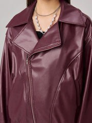 LIZAKOSHT  -  Zip Up Drop Shoulder Jacket