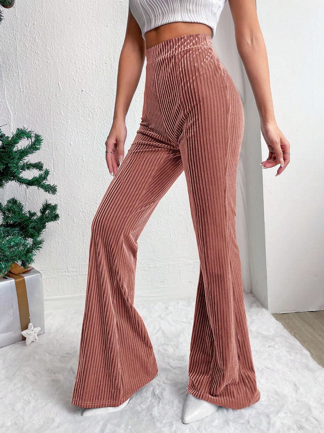 LIZAKOSHT  -  High Waist Flare Pants