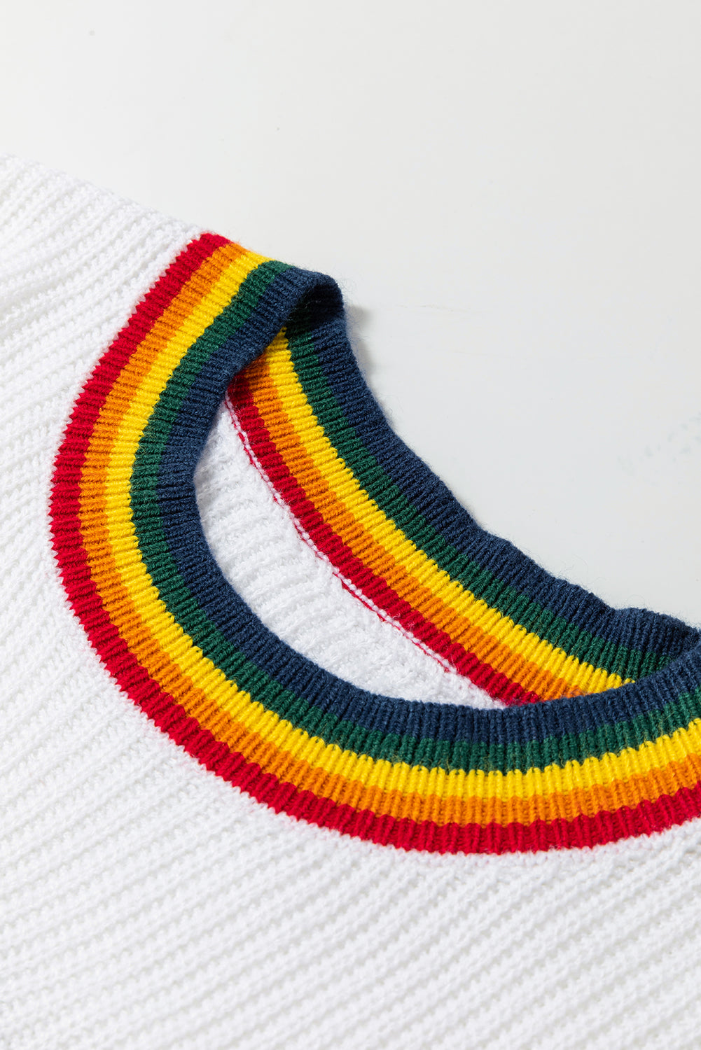 LIZAKOSHT  -  MERRY & BRIGHT Ribbed Round Neck Sweater
