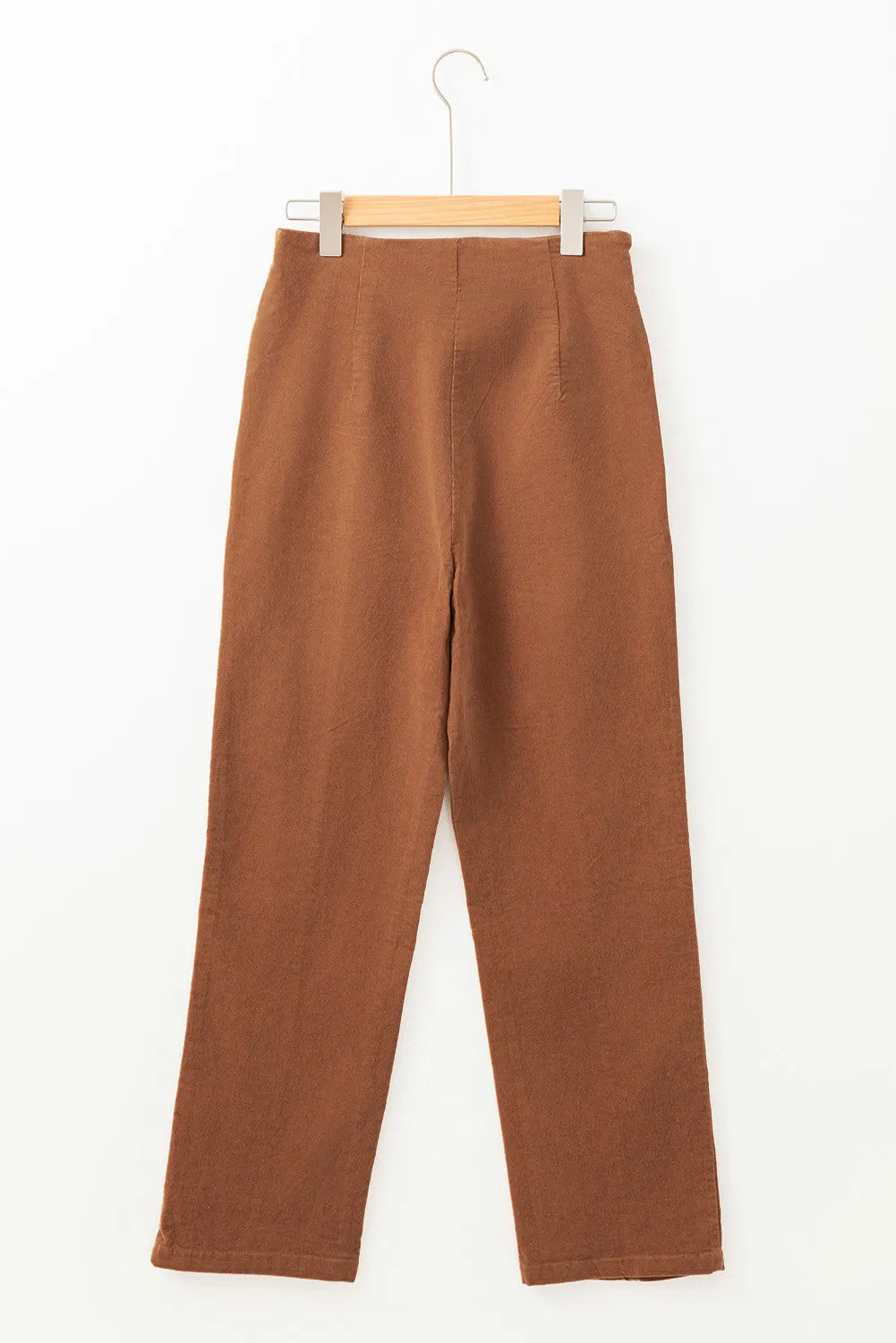 LIZAKOSHT  -  Decorative Button Straight Leg Pants
