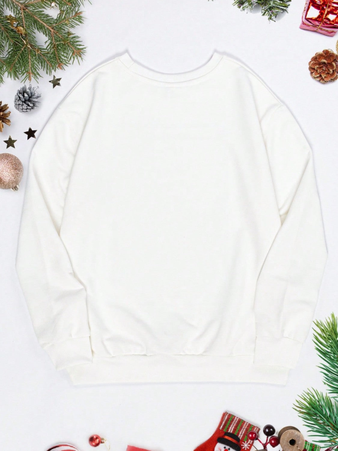 LIZAKOSHT  -  Graphic Round Neck Long Sleeve Sweatshirt