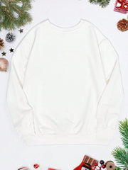 LIZAKOSHT  -  Graphic Round Neck Long Sleeve Sweatshirt