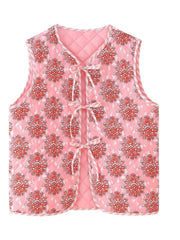 LIZAKOSHT  -  Tied Sleeveless Vest Coat
