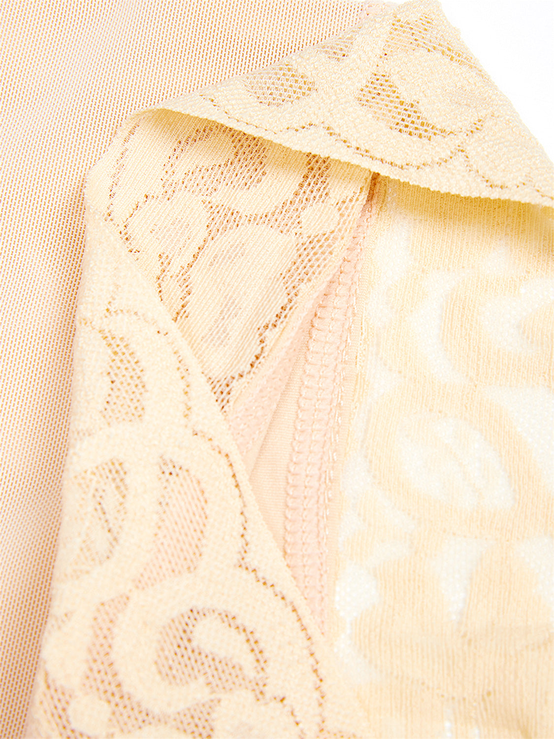 LIZAKOSHT  -  Full Size Lace Detail Hook-and-Eye Shaping Shorts