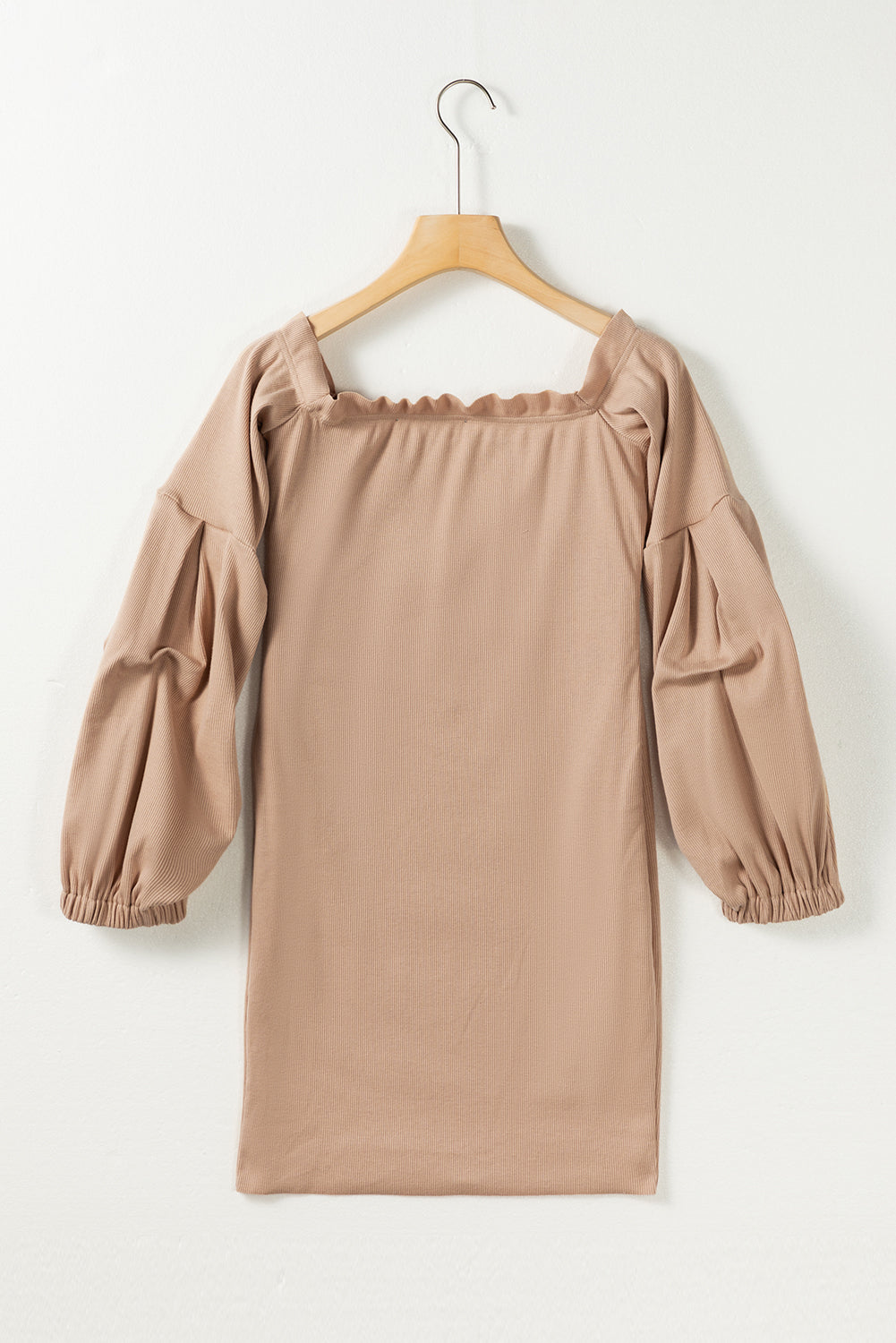 LIZAKOSHT  -  Ruched Off Shoulder Long Sleeve Dress