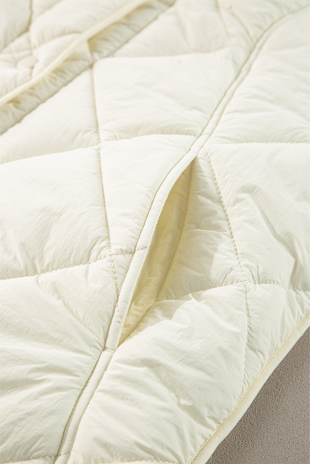 LIZAKOSHT  -  Snap Down Texture Vest Coat with Pockets
