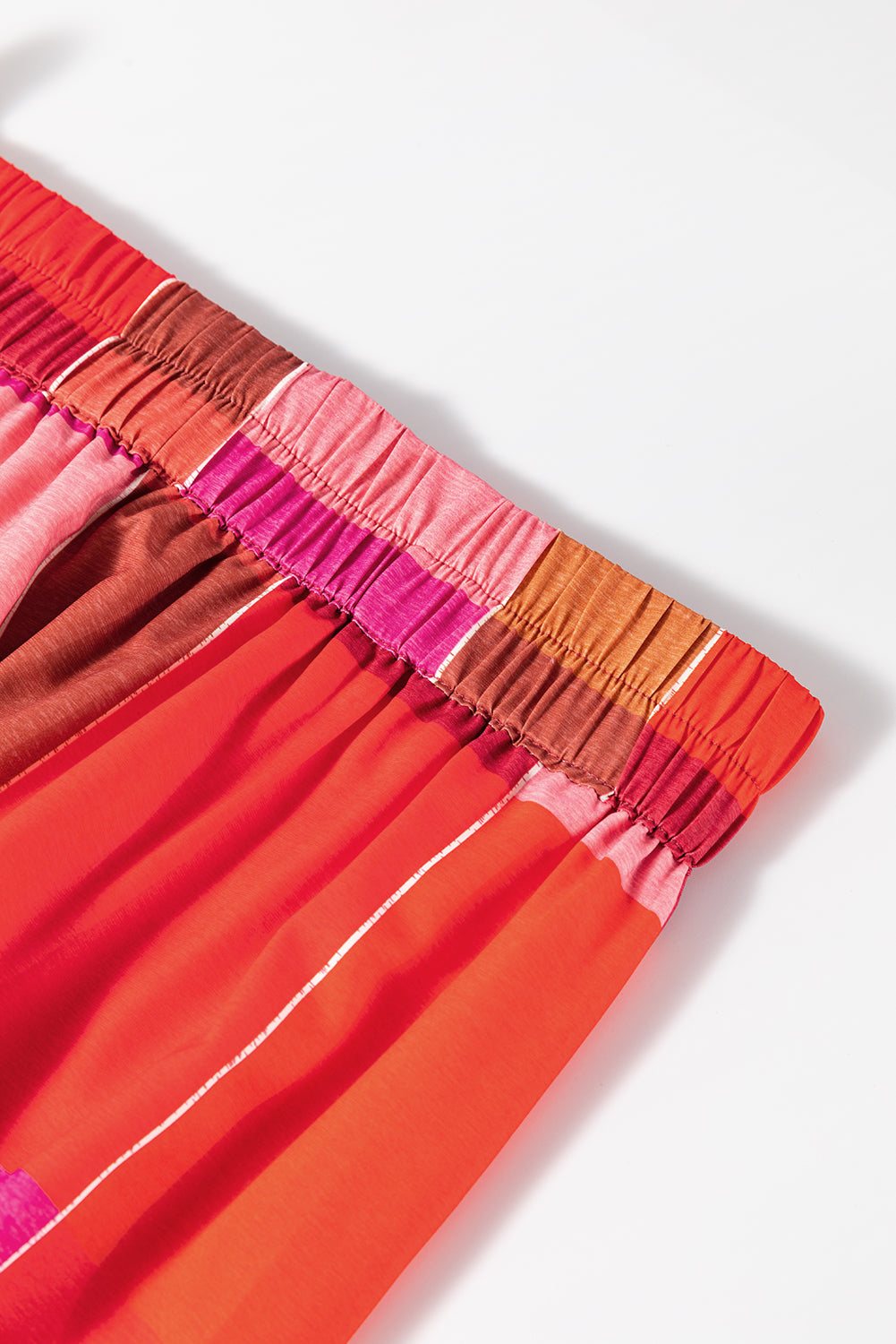 LIZAKOSHT  -  Color Block Elastic Waist Maxi Skirt