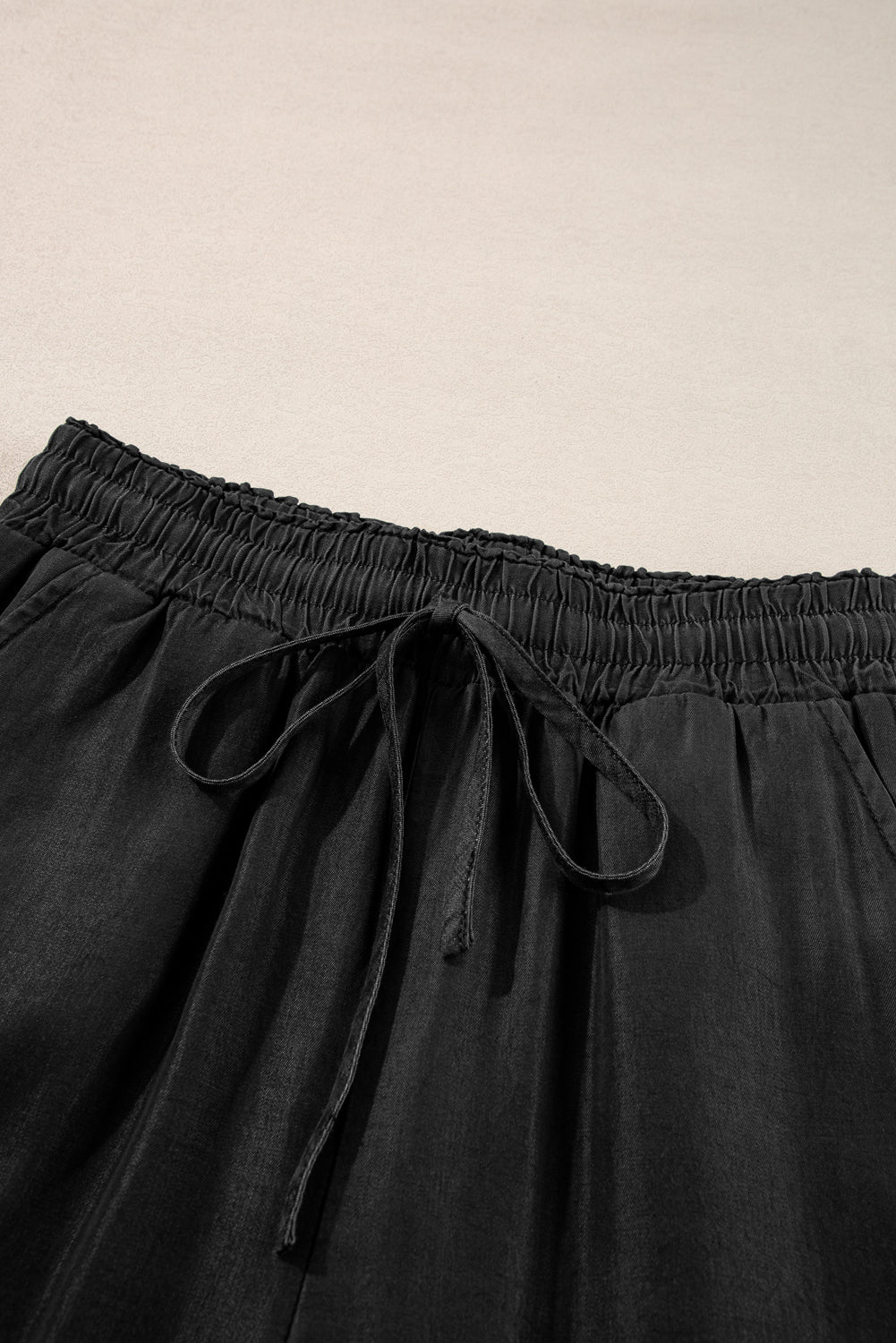 LIZAKOSHT  -  Drawstring Wide Leg Jeans
