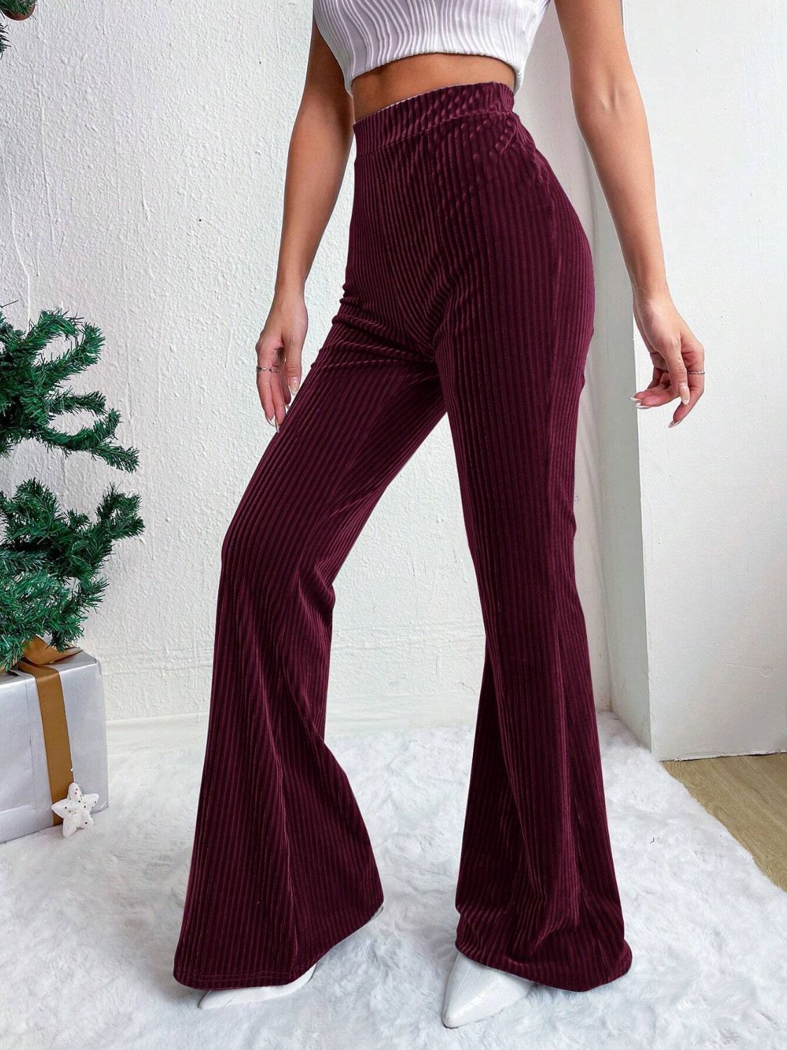 LIZAKOSHT  -  High Waist Flare Pants