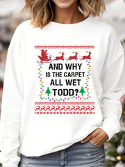 LIZAKOSHT  -  Graphic Round Neck Long Sleeve Sweatshirt