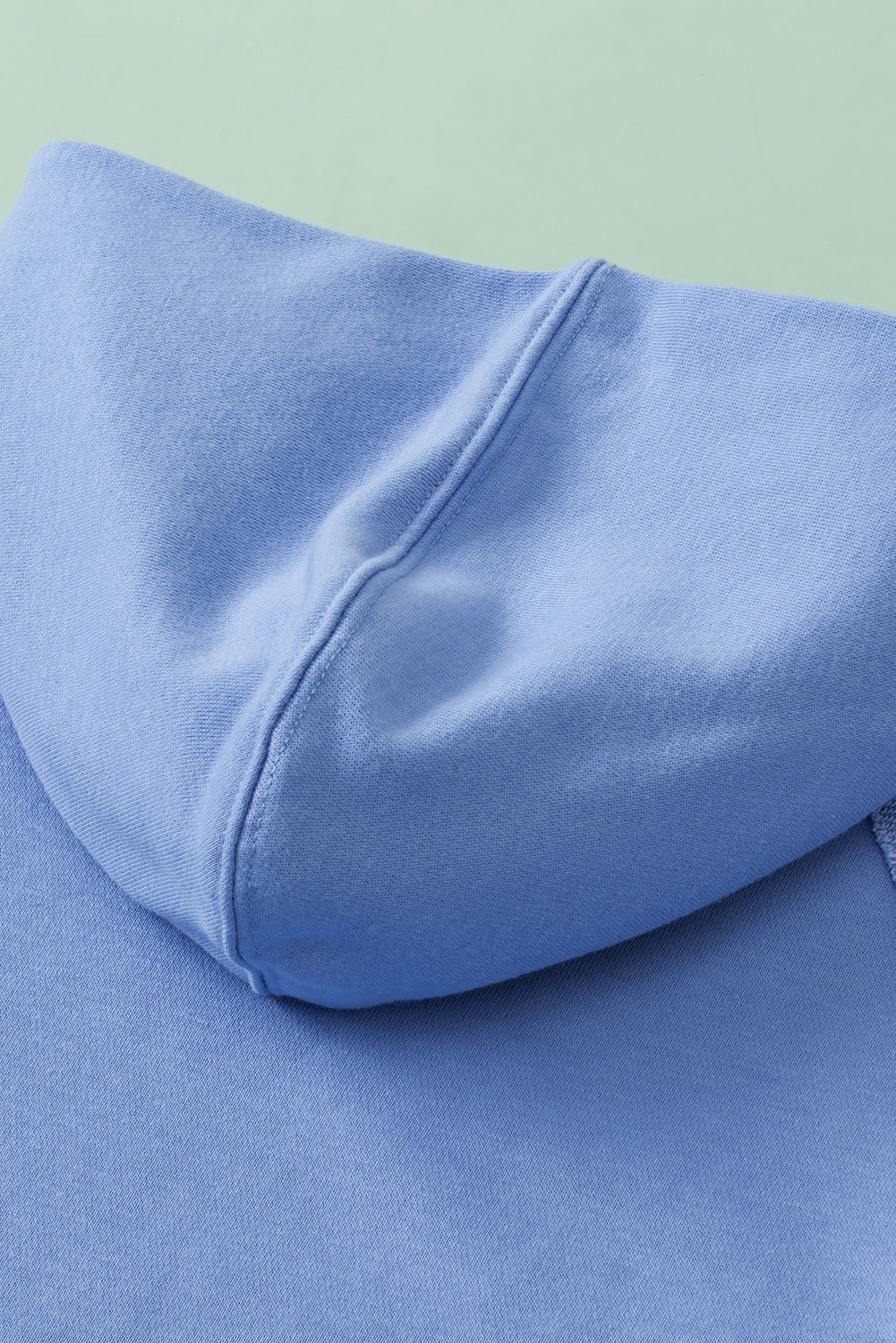 LIZAKOSHT  -  Exposed Seam Kangaroo Pocket Long Sleeve Hoodie