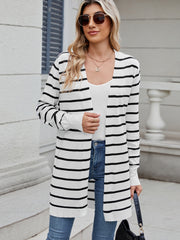 LIZAKOSHT  -  Open Front Long Sleeve Cardigan