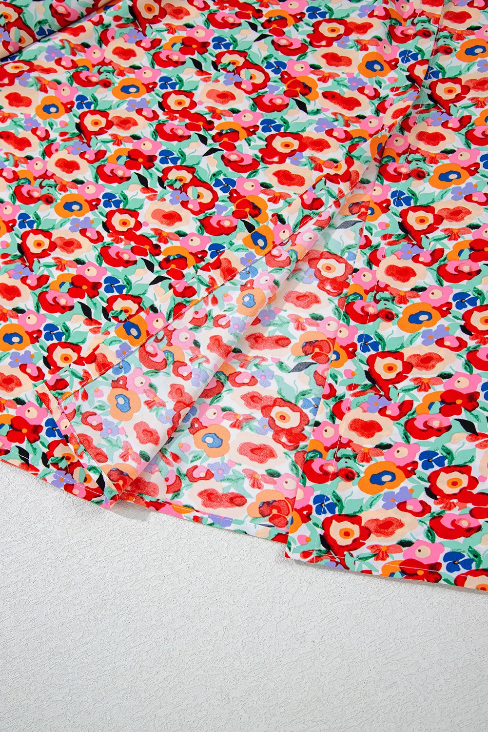 LIZAKOSHT  -  Slit Floral Midi Skirt