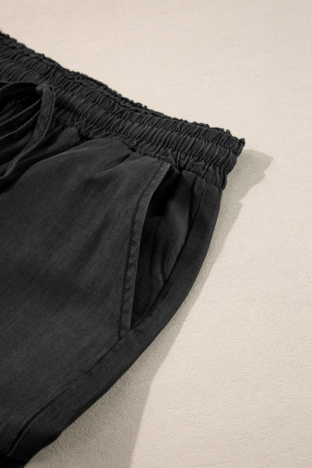 LIZAKOSHT  -  Drawstring Wide Leg Jeans