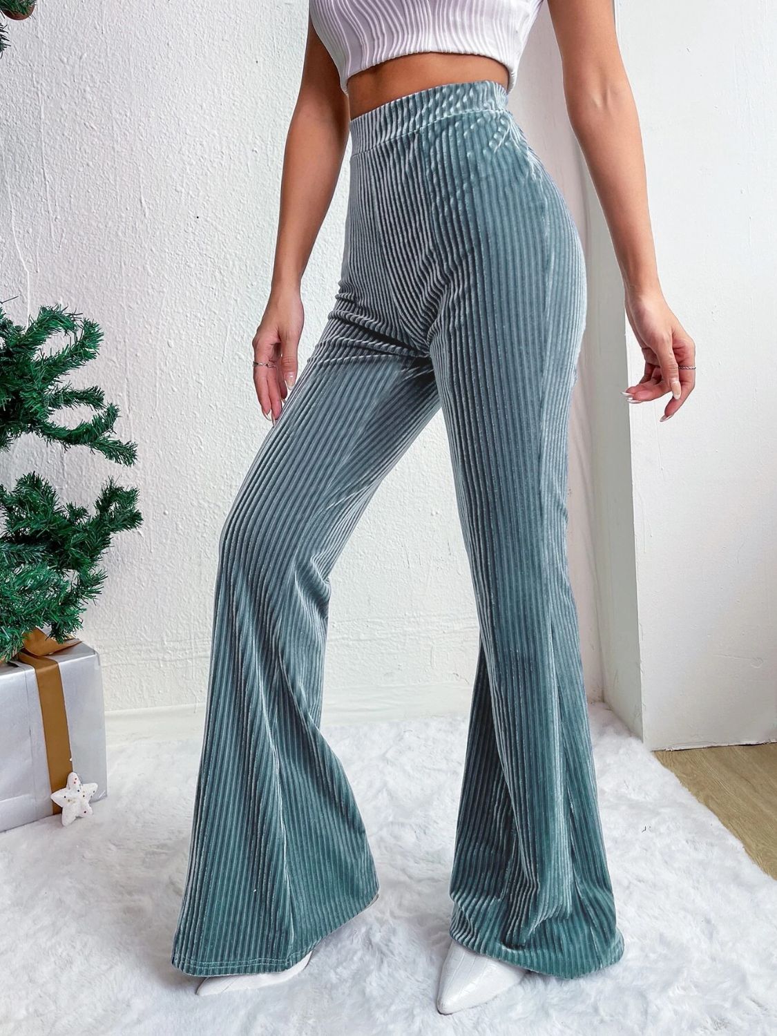LIZAKOSHT  -  High Waist Flare Pants