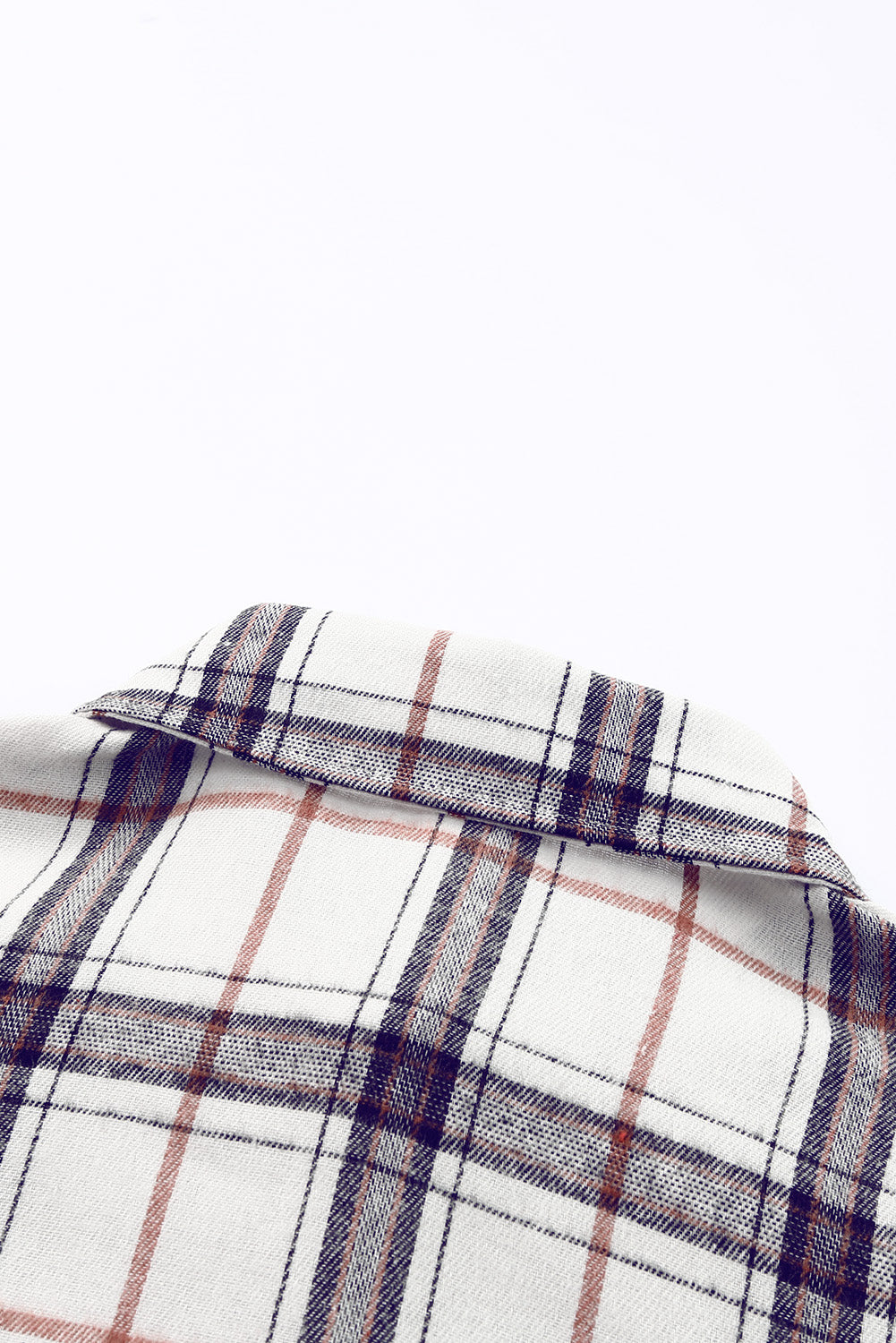 LIZAKOSHT  -  Plaid Button Up Long Sleeve Shacket