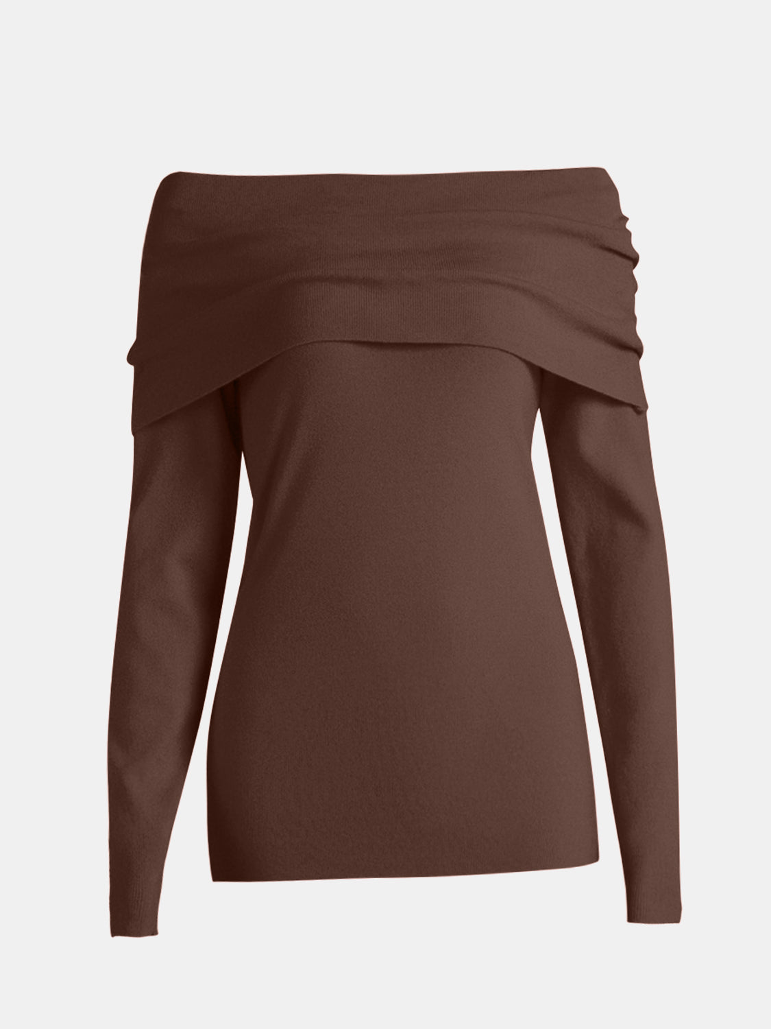 LIZAKOSHT  -  Off-Shoulder Long Sleeve Sweater