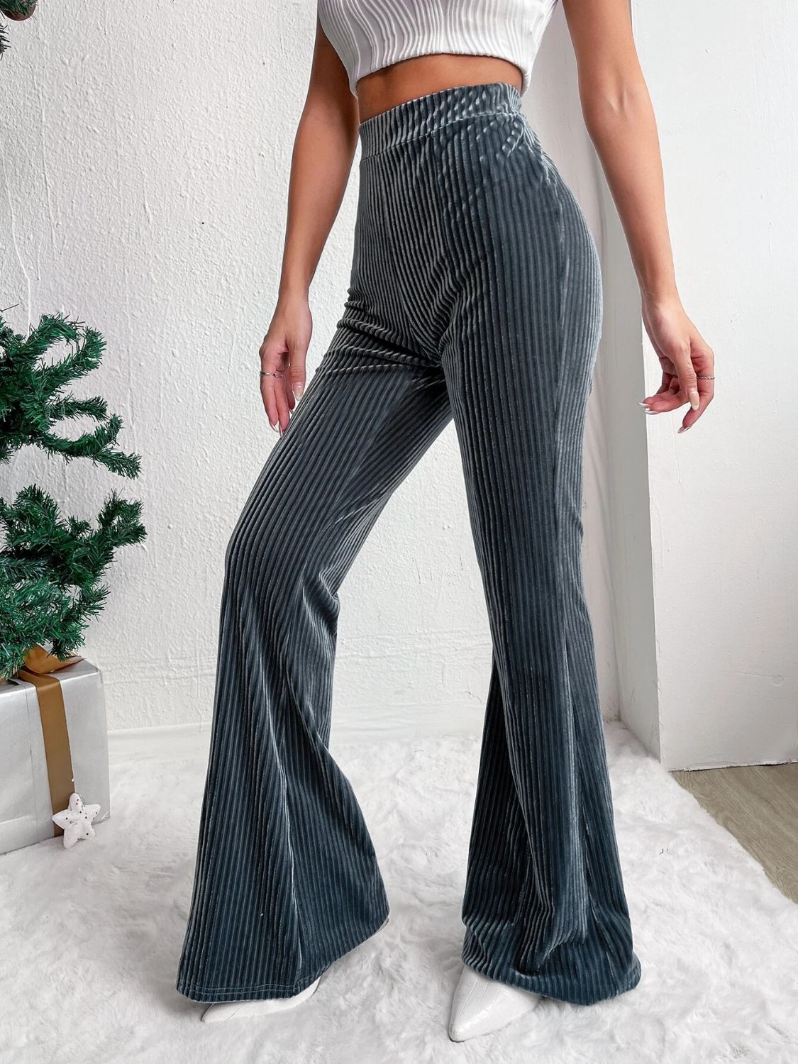 LIZAKOSHT  -  High Waist Flare Pants
