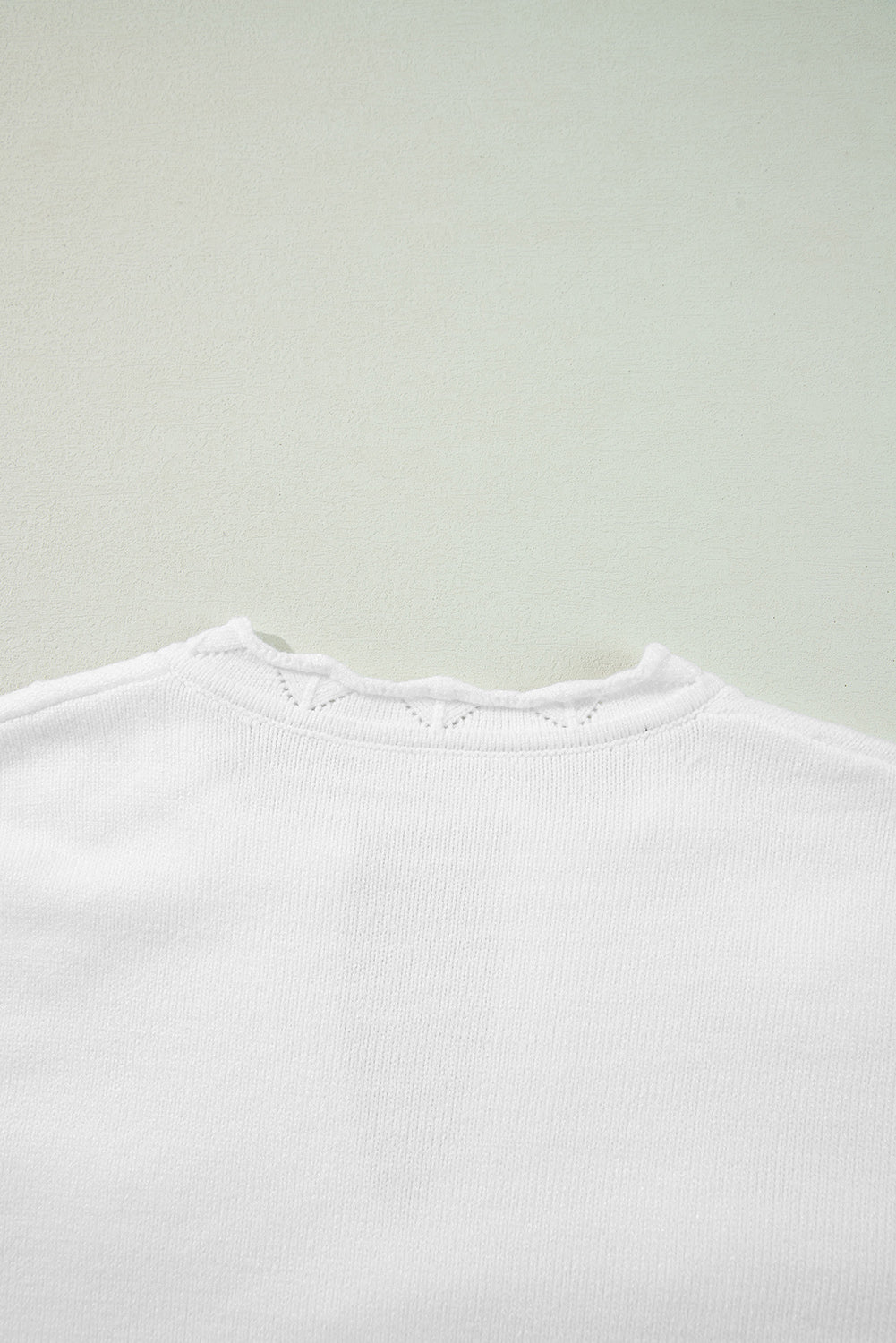 LIZAKOSHT  -  Daisy Notched Long Sleeve Sweater