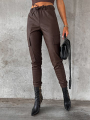 LIZAKOSHT  -  Drawstring Pants with Pockets