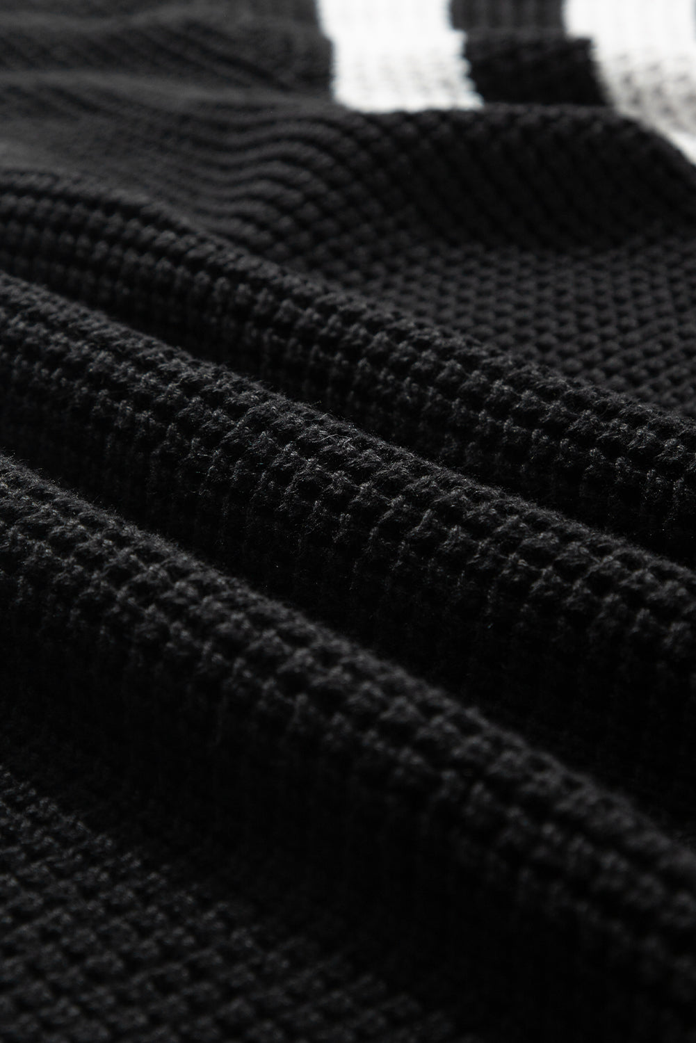 LIZAKOSHT  -  Striped & Checkered Turtleneck Dropped Shoulder Sweater