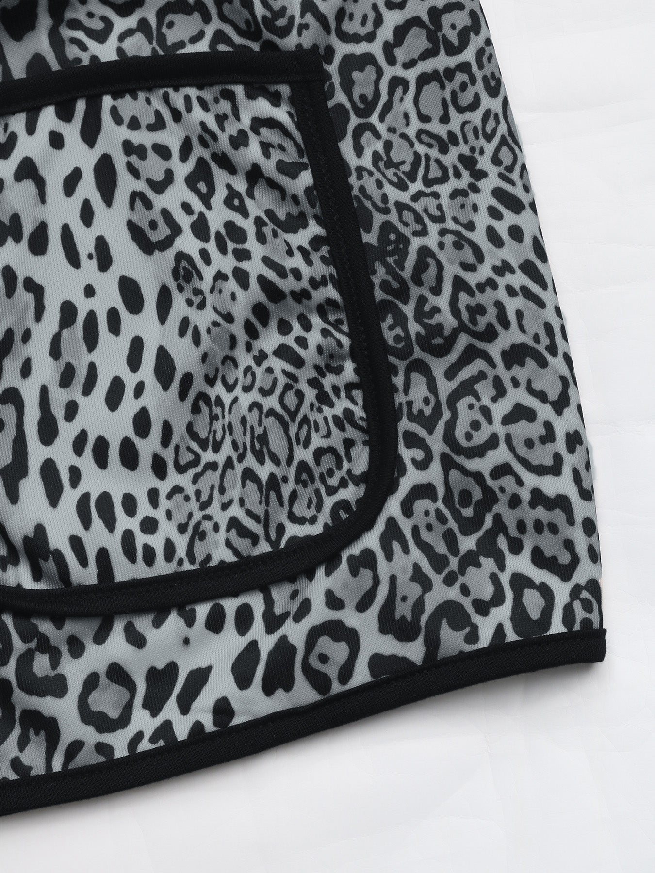 LIZAKOSHT  -  Perfee Leopard Open Front Long Sleeve Jacket