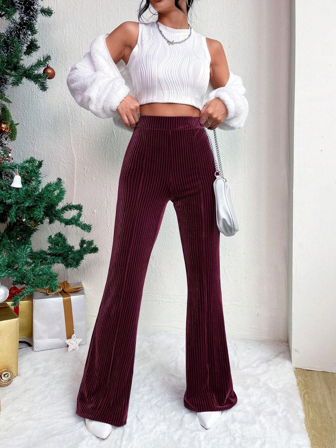 LIZAKOSHT  -  High Waist Flare Pants