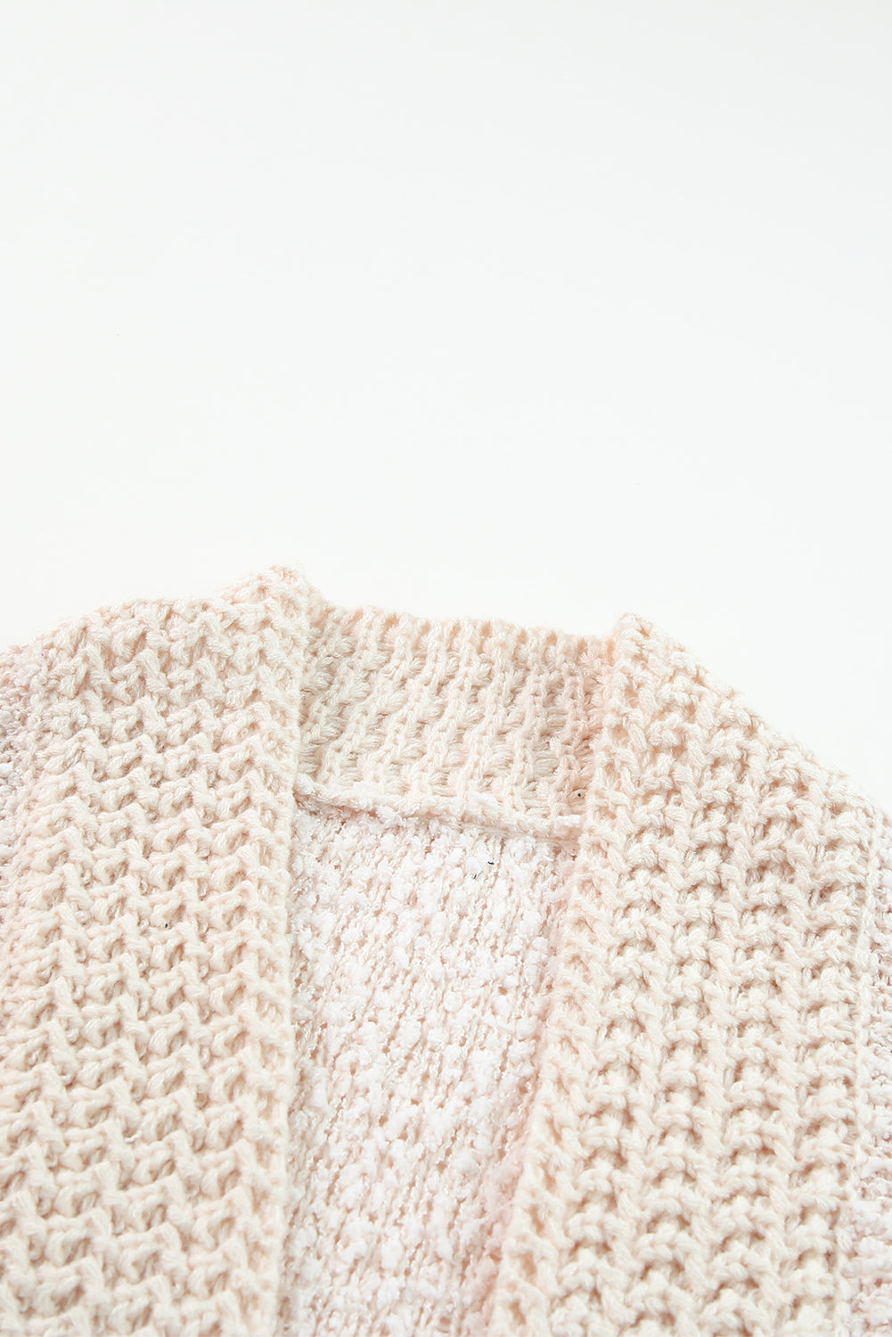 LIZAKOSHT  -  Solid Color Open Front Cardigan