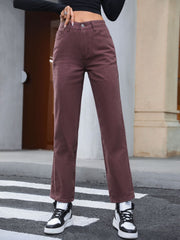 LIZAKOSHT  -  Straight Leg Jeans with Pockets