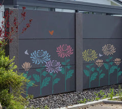 🌻Flower Stencil for Garden Fence Large Flower Stencils for Wall 14” Peony Templates for Painting on Wood Furniture